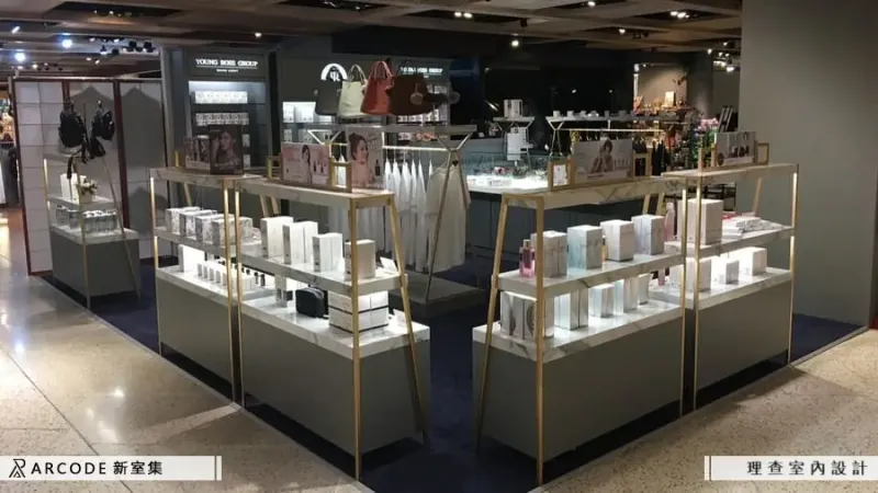 弧形動線構築輕奢品牌舞台