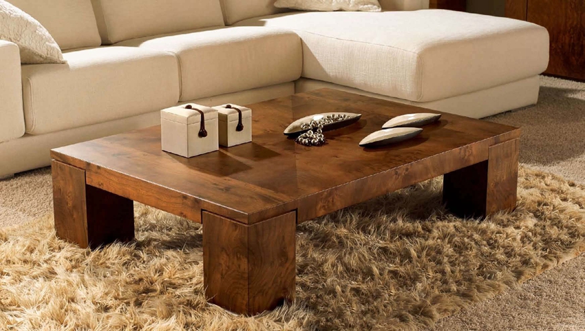 rustic wooden coffee table 7551e