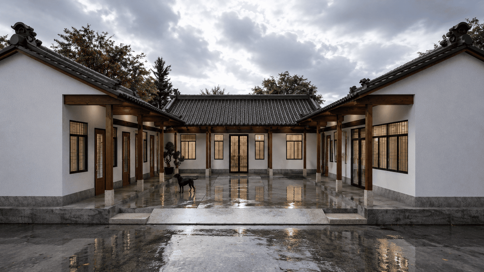 雲林臺西三合院